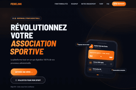 Fedelink, Piattaforma di gestione all-in-one per digitalizzare le associazioni sportive, sito creato da Altilink